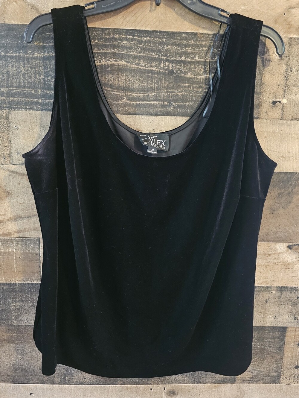 Black Velvet Whimsigoth Tank Top 2X Fairy Grunge
